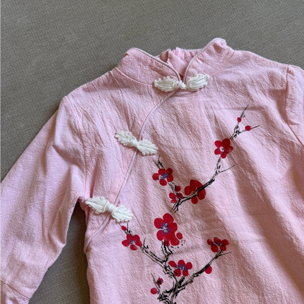 Chinese toddler girl outfit Chinese style outfit size 4T/110cm旗袍 中式 - Picture 2 of 4